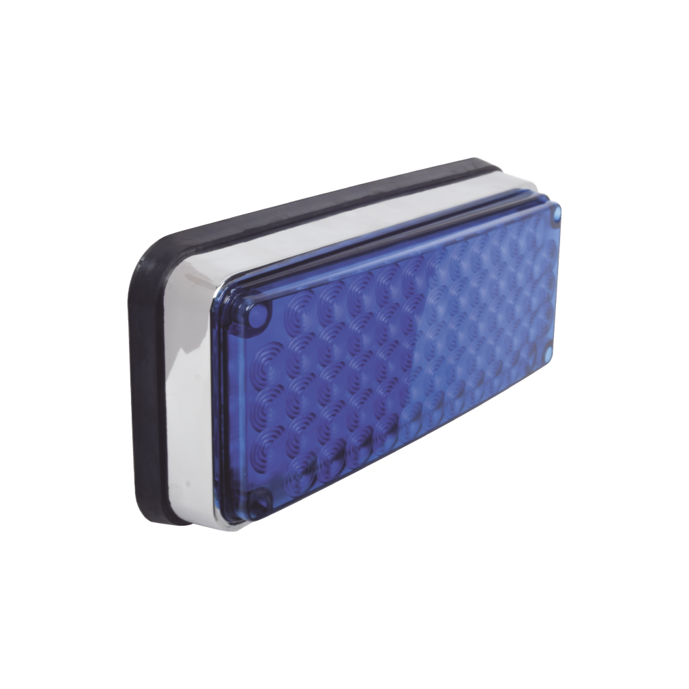 Luz de advertencia de 6x4", Color Azul, Ideal para Ambulancias