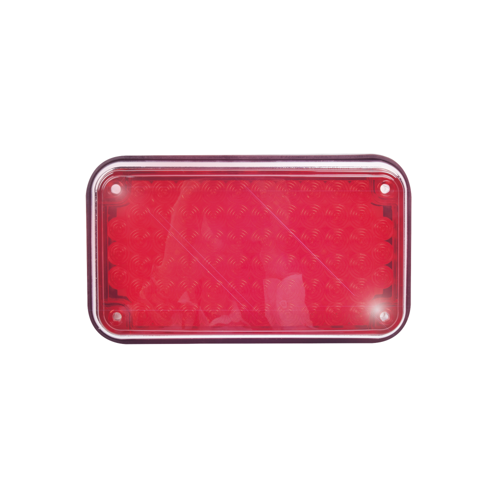 Luz de Advertencia de 6X4", Color Rojo, Ideal para Ambulancias