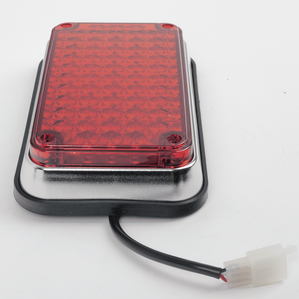Luz de Advertencia de 6X4", Color Rojo, Ideal para Ambulancias