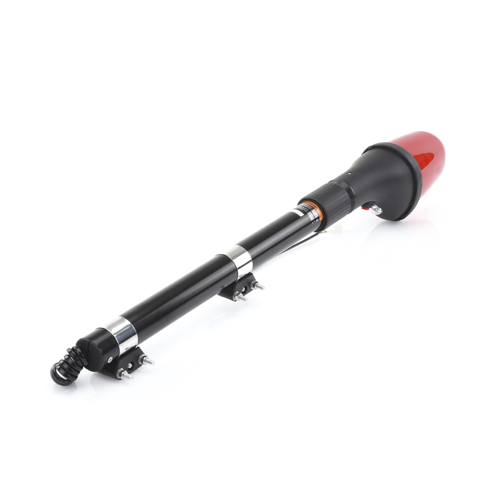 Luz telescópica para motocicleta, color rojo