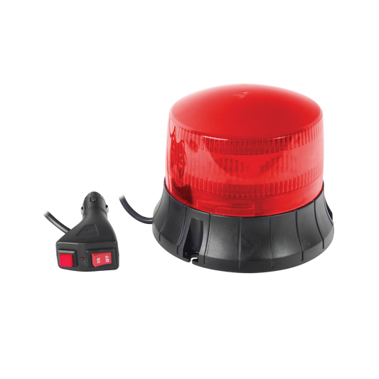 Burbuja LED giratoria color rojo, 9 LEDs, montaje magnético