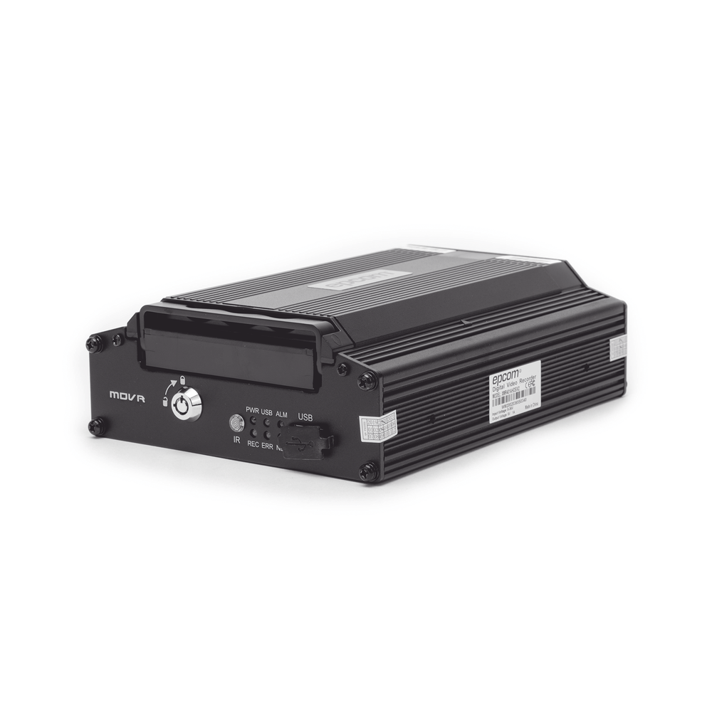 (EPCOMGPS CLOUD) Tri-brid Mobile DVR / HDD storage / 4 AHD channels up to 2MP + 1 IP channel up to 2MP / H.265 video compression