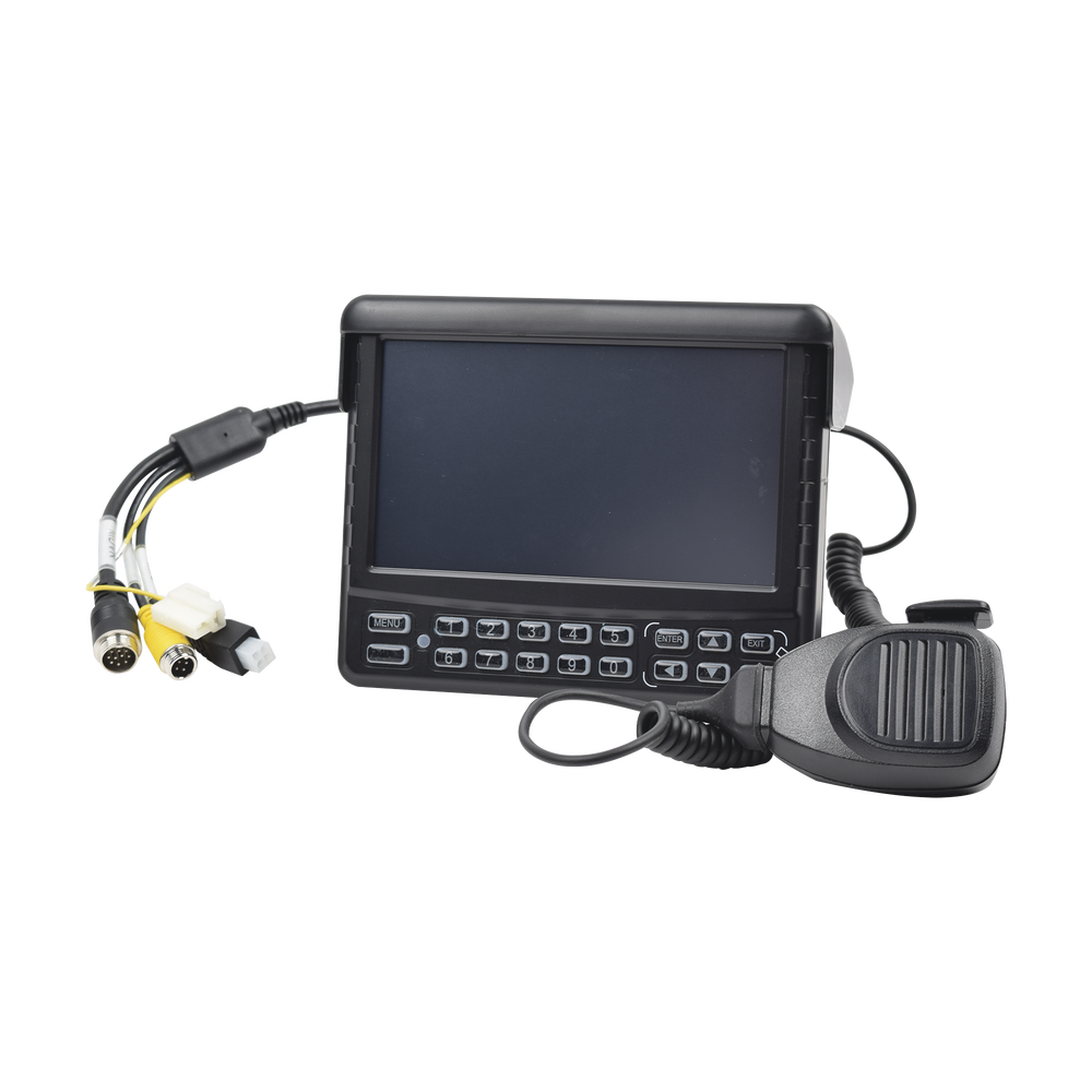 Panel de Control Dáctilar Multifuncional con Monitor de 7" / Soporta Audio de Dos Vías / Compatible con DVR´s Móviles XMR Epcom 