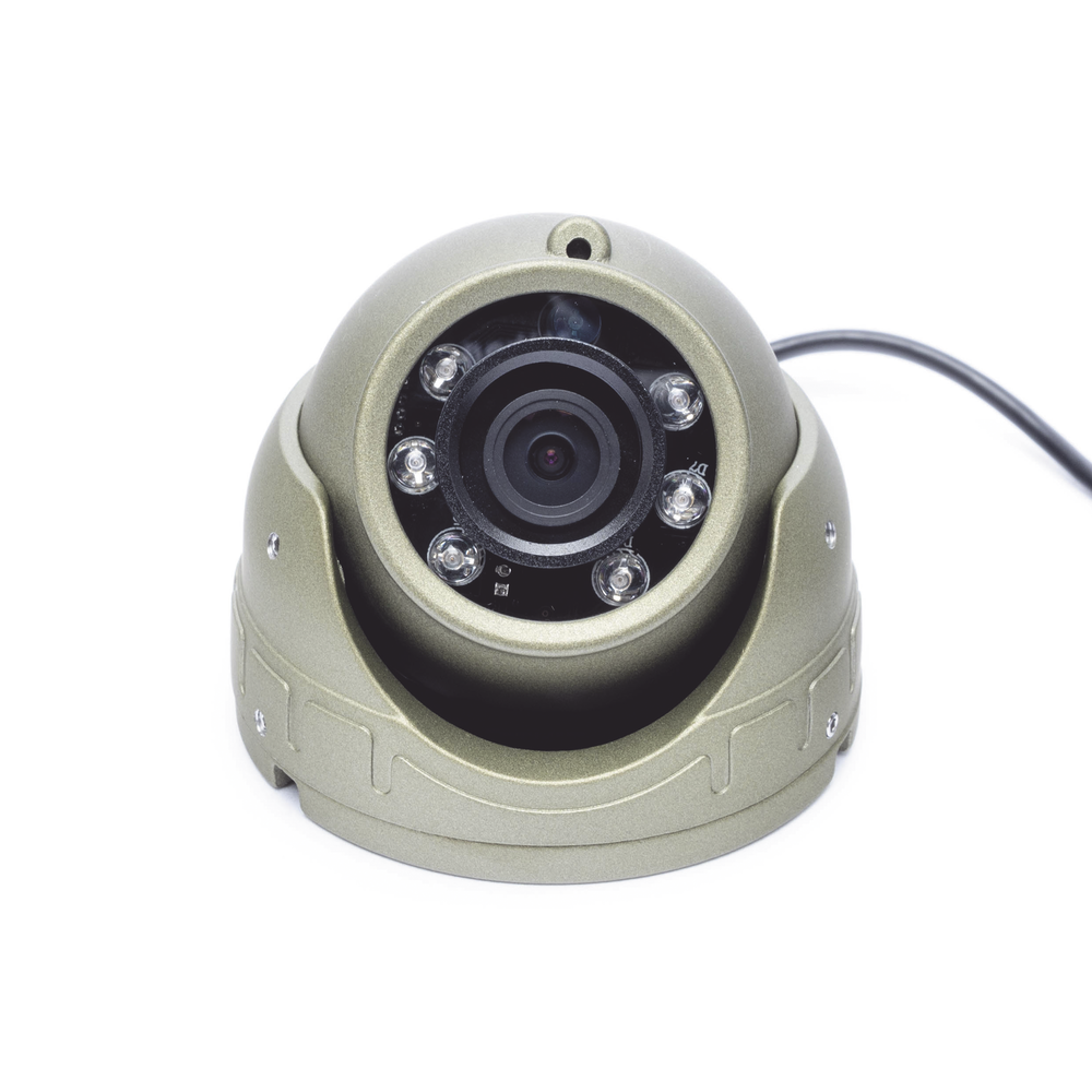 AHD 2 Megapixel Mini Dome Camera / 2.8 mm Lens / 3 m IR / Built-in Microphone / Indoor Use / Compatible with Epcom XMR Mobile DVRs / Aviation Type Connector