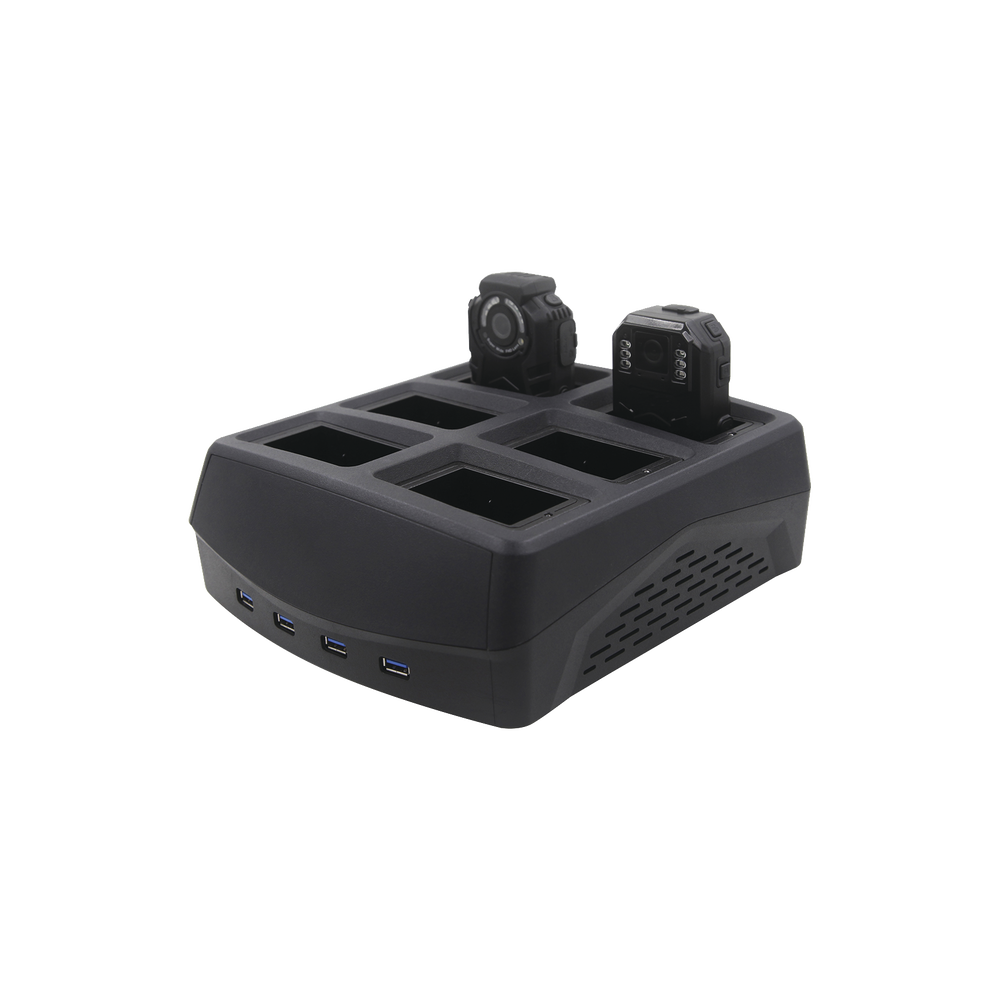 Bahía para descarga de información de 6 XMRX5 / XMRX2 conexión rápida más 4 vía USB