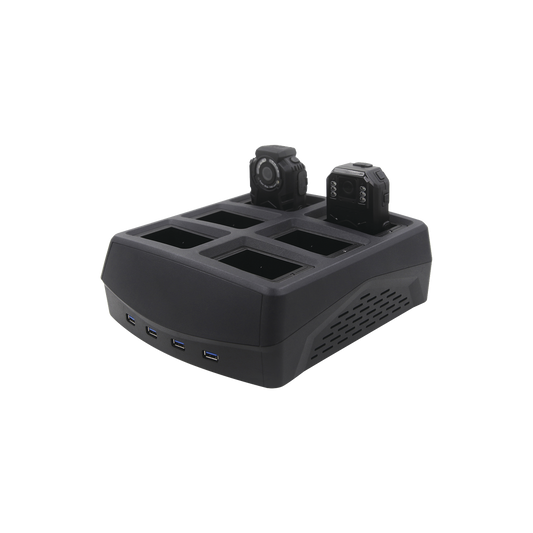 Bahía para descarga de información de 6 XMRX5 / XMRX2 conexión rápida más 4 vía USB