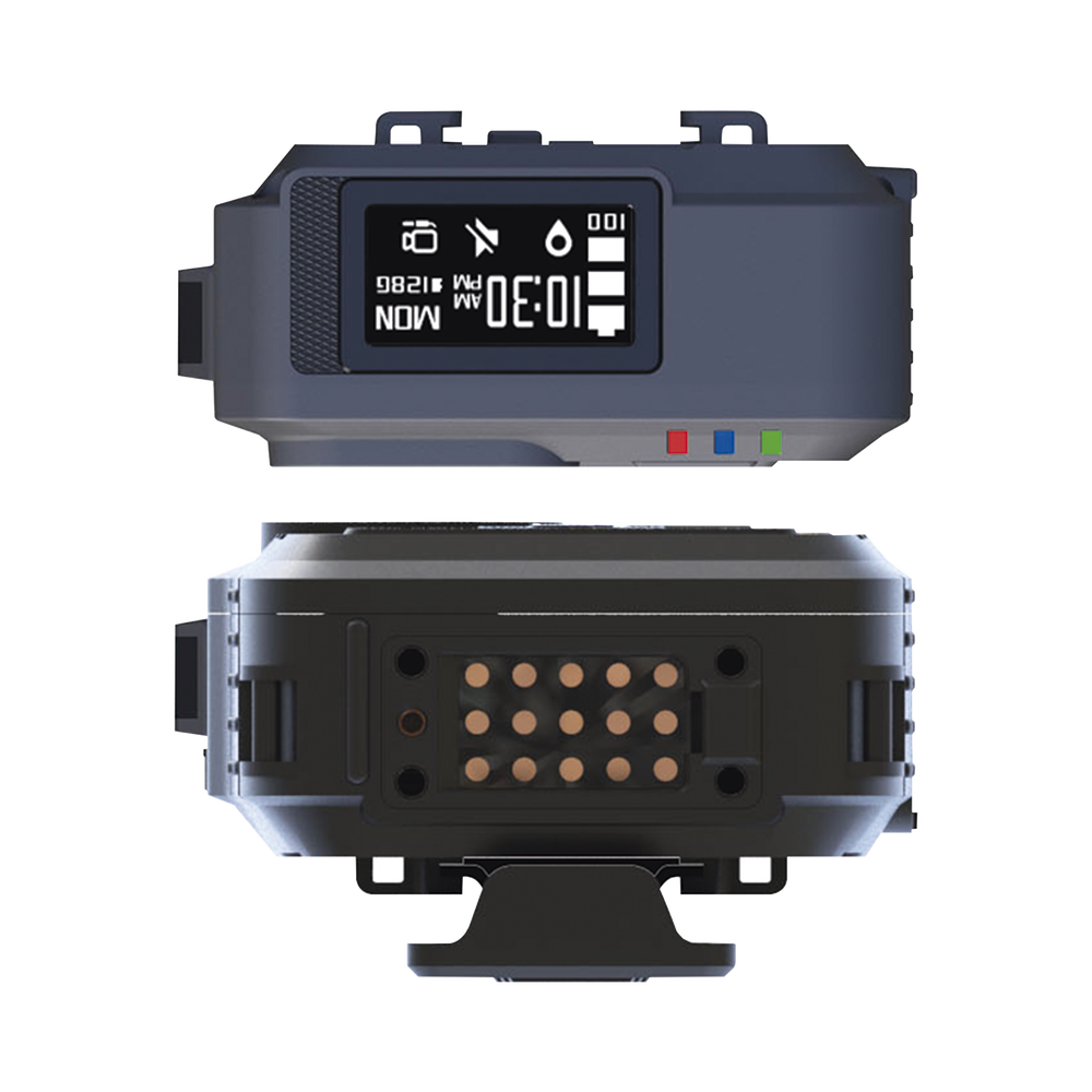 Body Camera for Security, Full HD Video, Automatic Video Download with Station, TFT Screen with Battery and Memory Indicator.