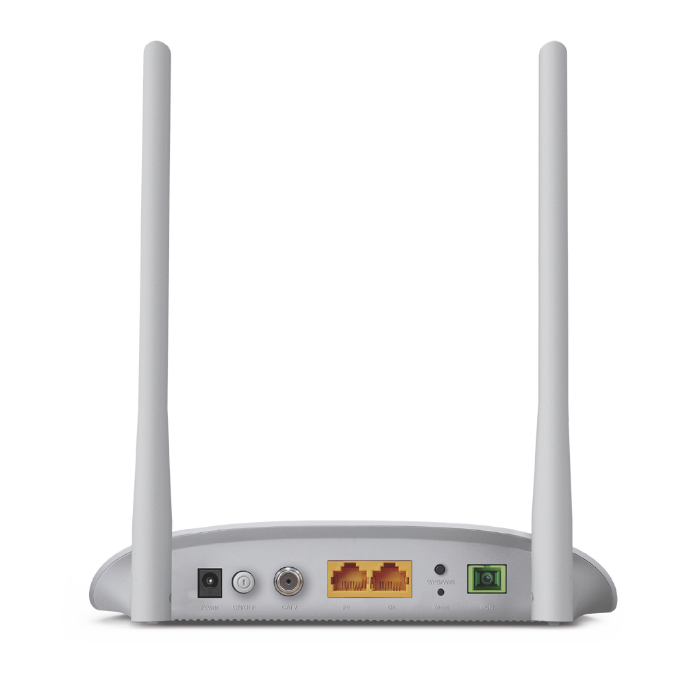 ONU - Router inalámbrico N 300, 1 puerto XPON SC/APC, 1 puertos LAN GE, 1 Puerto CATV