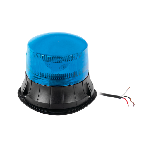 Burbuja LED giratoria color azul, 9 LEDs, montaje permanente