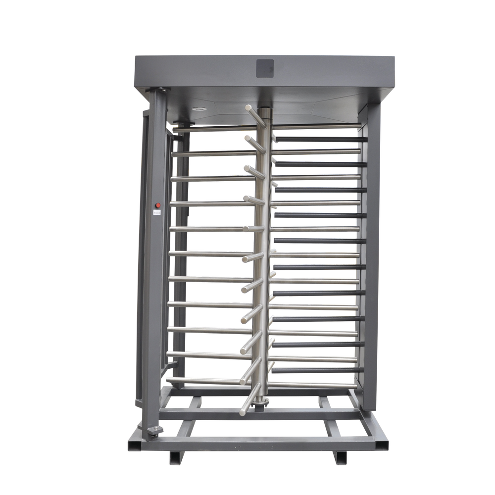 Single Turnstile / Full Body / Indoor/Outdoor / 100% Steel with Gray Paint / Stainless Steel Center Shaft / Luxury Finish / High Traffic