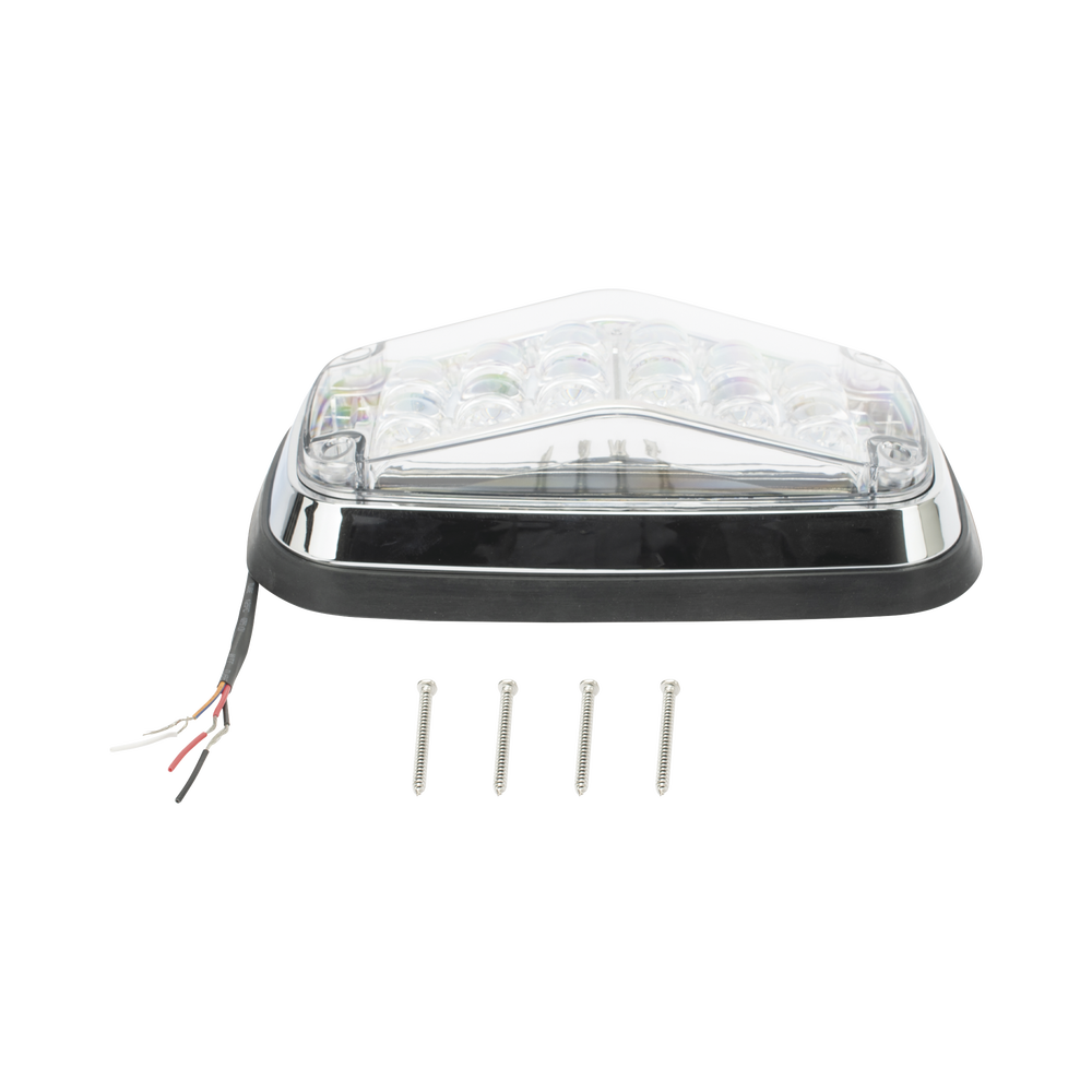 Warning Light 8 X 4", Clear Color, IP67, SAE, Ideal for Ambulances