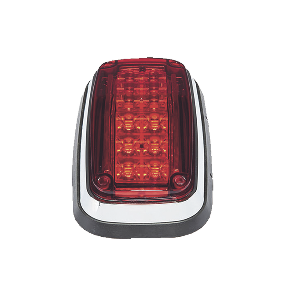 Warning light 8 X 4", Red, IP67, SAE, Ideal for Ambulances