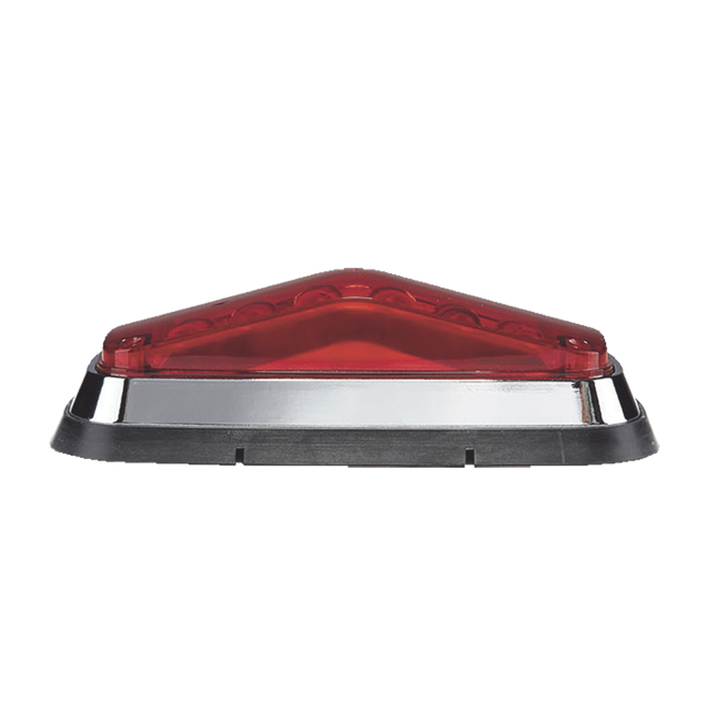 Warning light 8 X 4", Red, IP67, SAE, Ideal for Ambulances