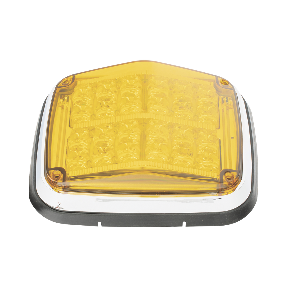 Luz de advertencia de 8 X 6", Color Ámbar, SAE,  IP67, Ideal para Ambulancias