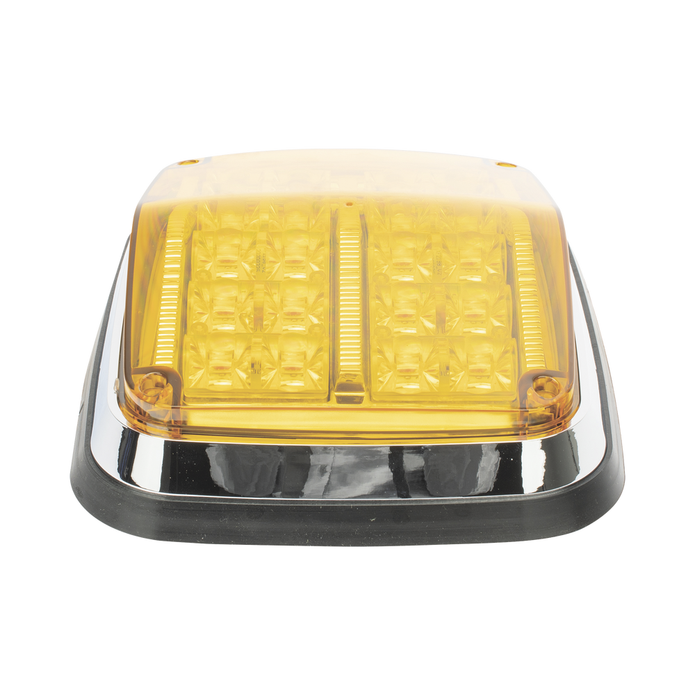 Luz de advertencia de 8 X 6", Color Ámbar, SAE,  IP67, Ideal para Ambulancias