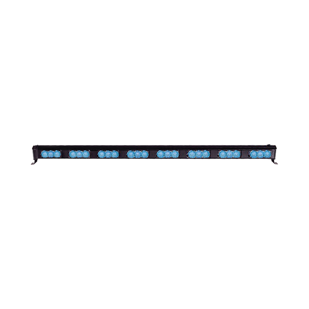 Barra de luces LED directora de tráfico 29.6" color azul 