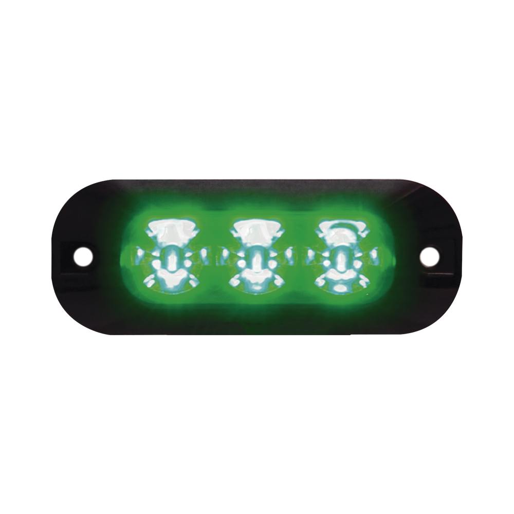 Luz perimetral de 3 LEDS color verde