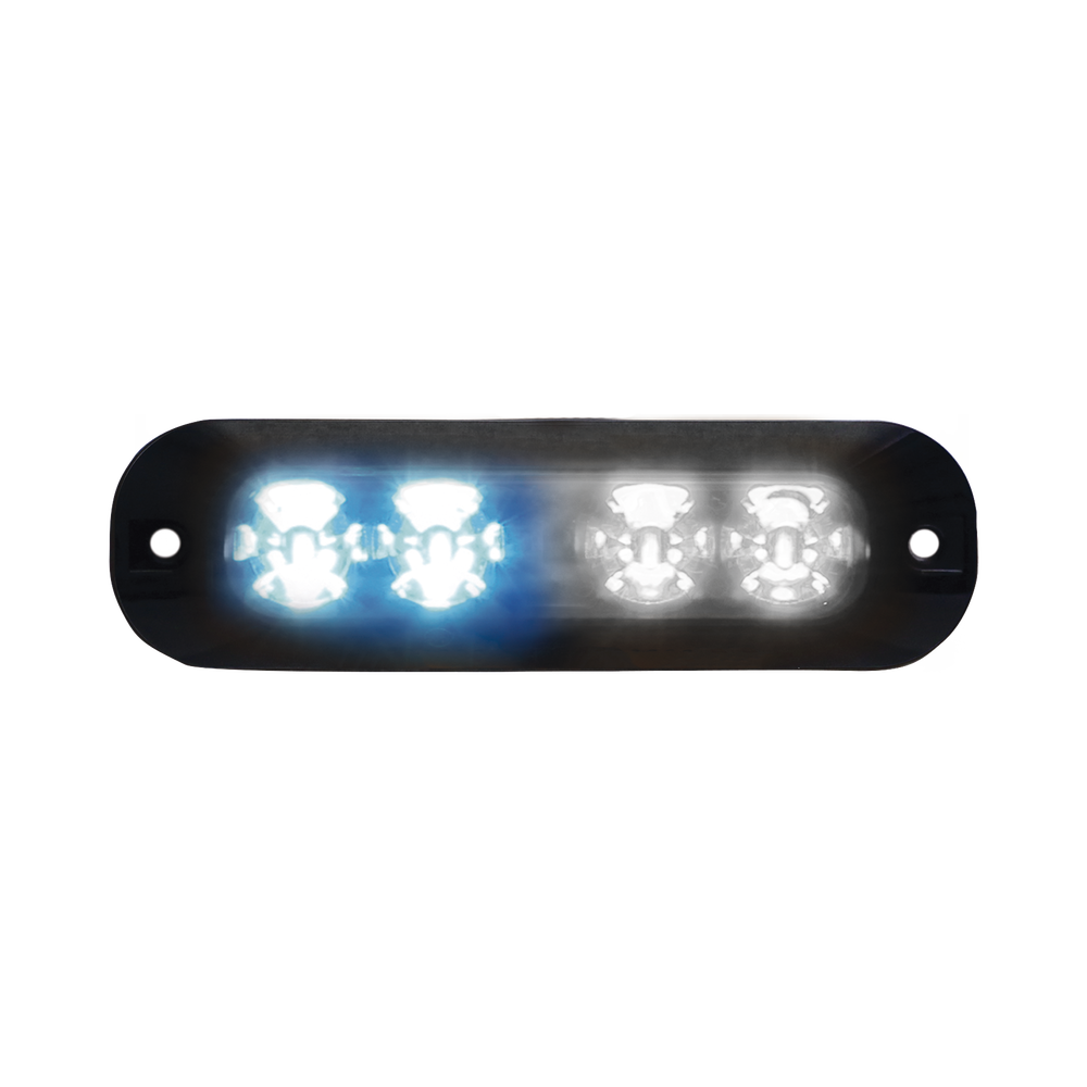 Luz perimetral, 4 LEDs Ultra Brillantes, color Azul / Claro