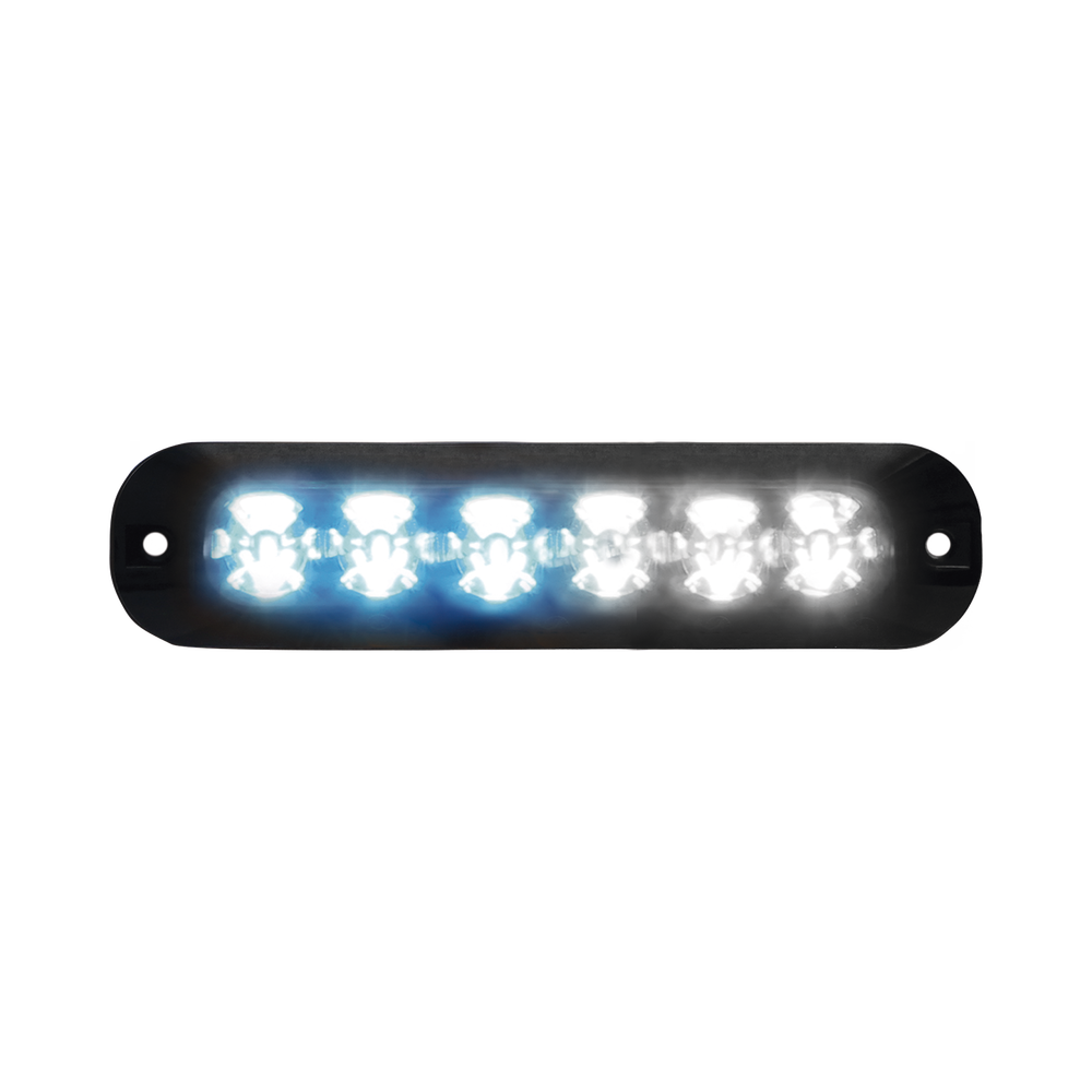 Luz Auxiliar Serie X3705, 6 LEDs Ultra Brillantes, color Azul / Claro