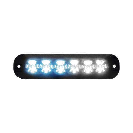 Luz Auxiliar Serie X3705, 6 LEDs Ultra Brillantes, color Azul / Claro