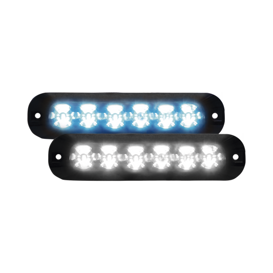 Luz Auxiliar Serie X3705, 6 LEDs Ultra Brillantes, multicolor Azul / Claro