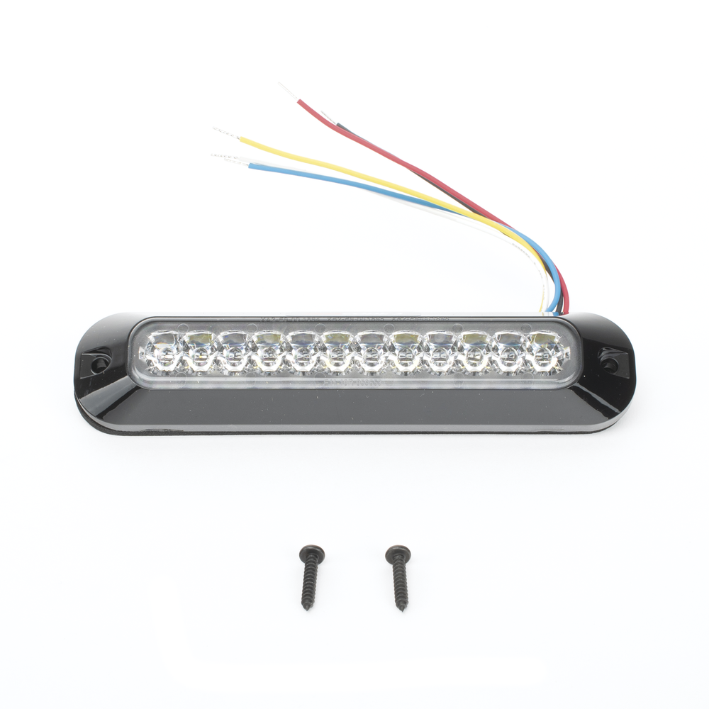 X3705 Series Auxiliary Light, 6 Ultra Bright LEDs, Multi-color Red/Clear