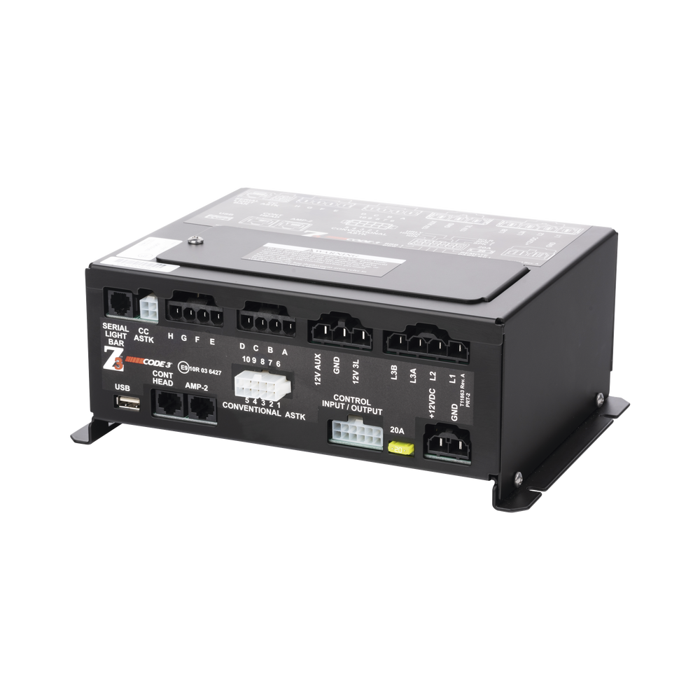 Sirena remota de lujo Z3 ™, salida de 200W con botón programable y controles de interruptor deslizante.