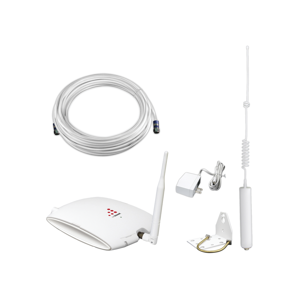 KIT de Amplificador de Señal Celular | Soporta  3G y mejora la calidad de las llamadas | Cubre hasta 235 metros cuadrados | 64 dB de Ganancia Máxima.
