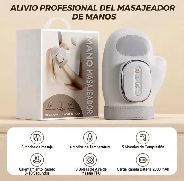 Guante masajeador comprension