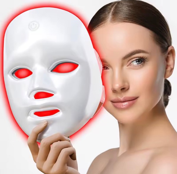 Mascara facial luz led