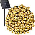 Luz led panel solar navideña 200l