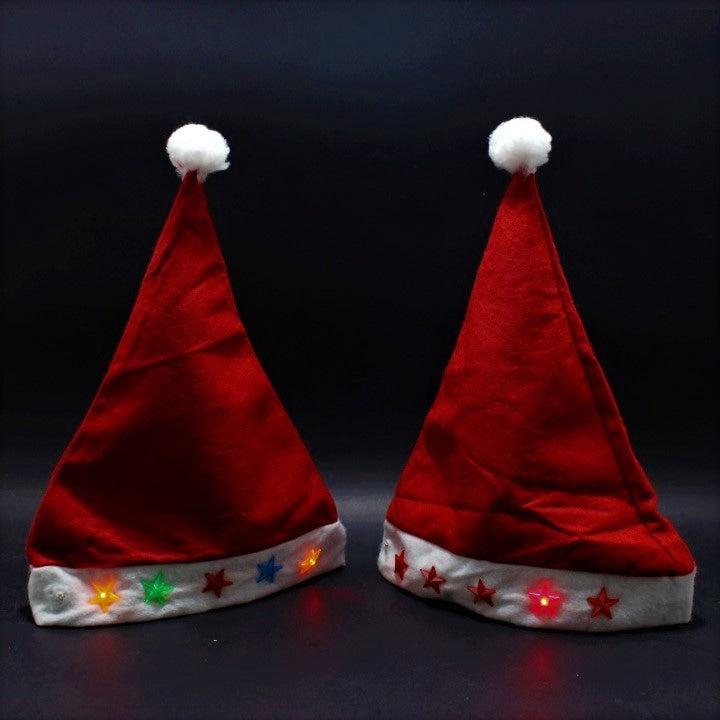 Gorro navideño con luz 2 tamaños