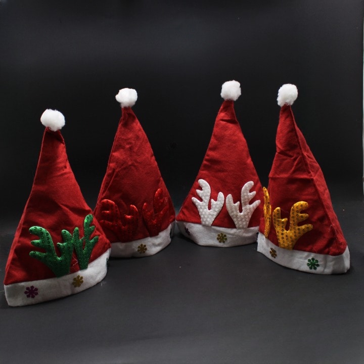 Gorro navideño con cuernos