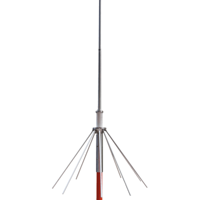 Antena base VHF, omnidireccional, rango de frecuencia 144 - 174 MHz