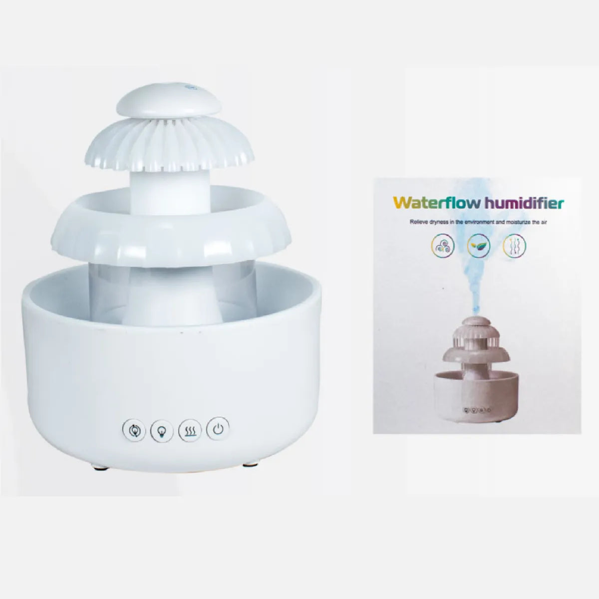 Humidificador fuente e iluminacion led
