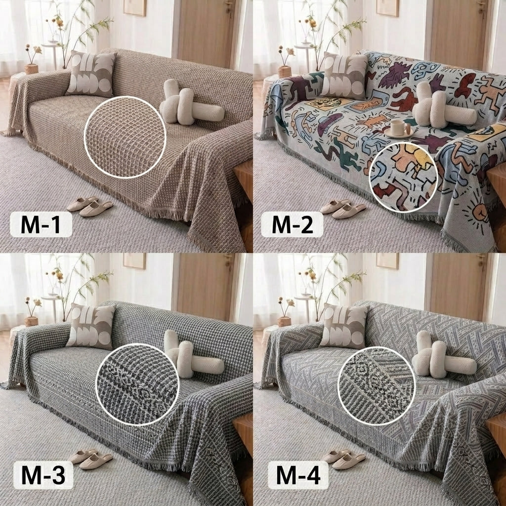 Manta clasica para sofa