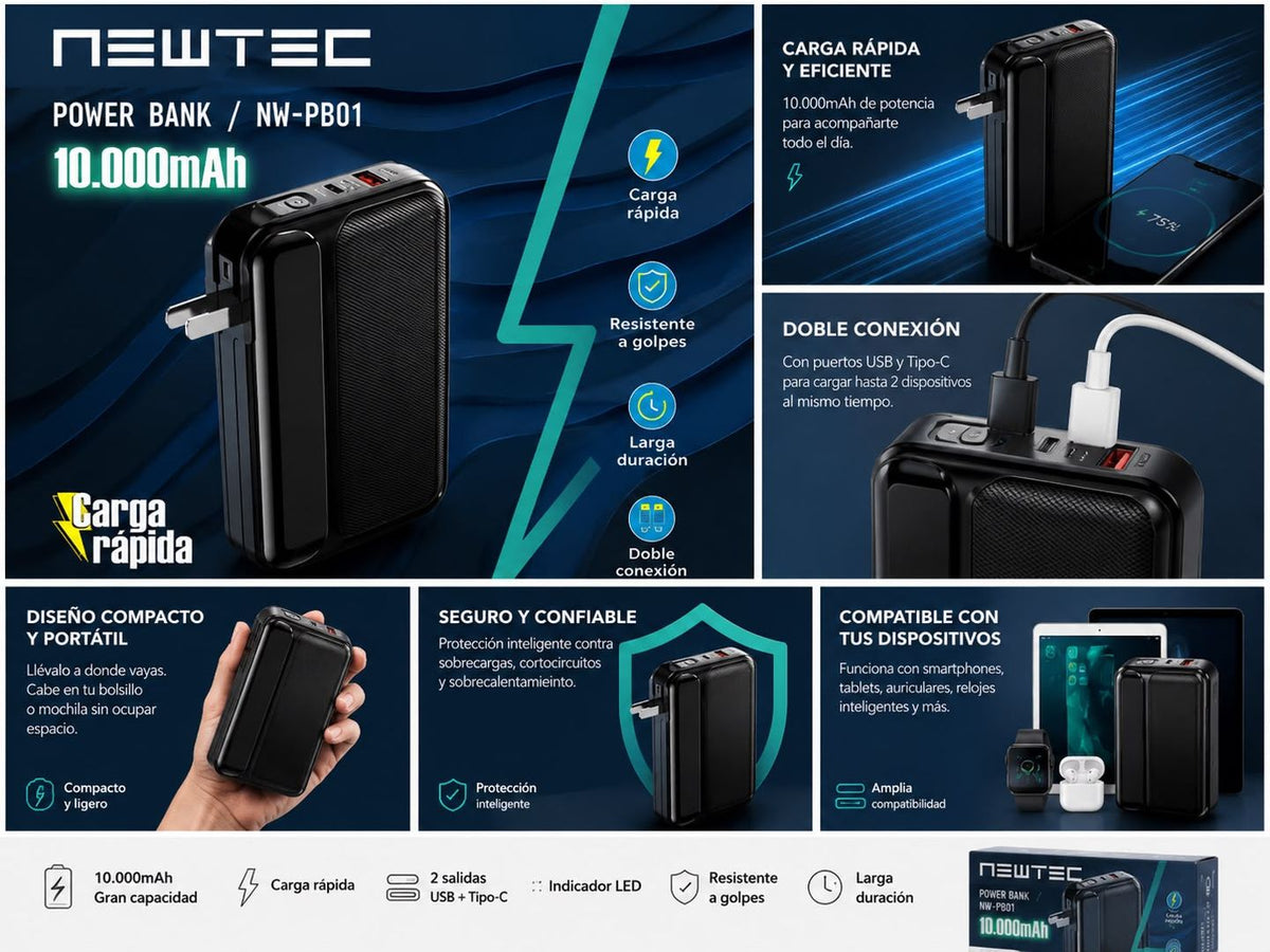Power bank newtec nw-pb01