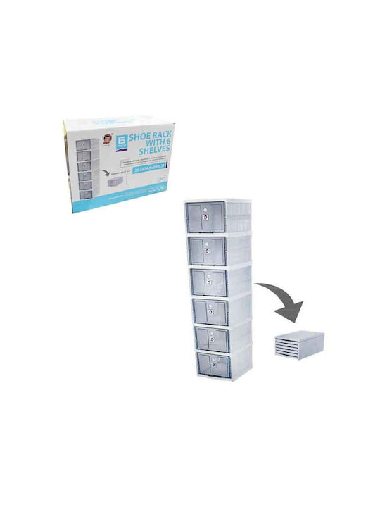Zapatero Plegable 6 Niveles con Puertas