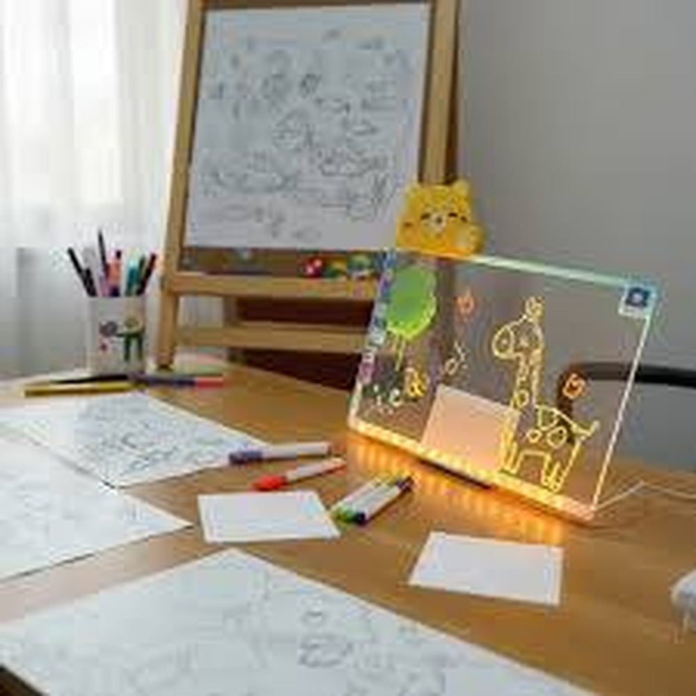 Pizarra Fluorescente LED con Muñeco