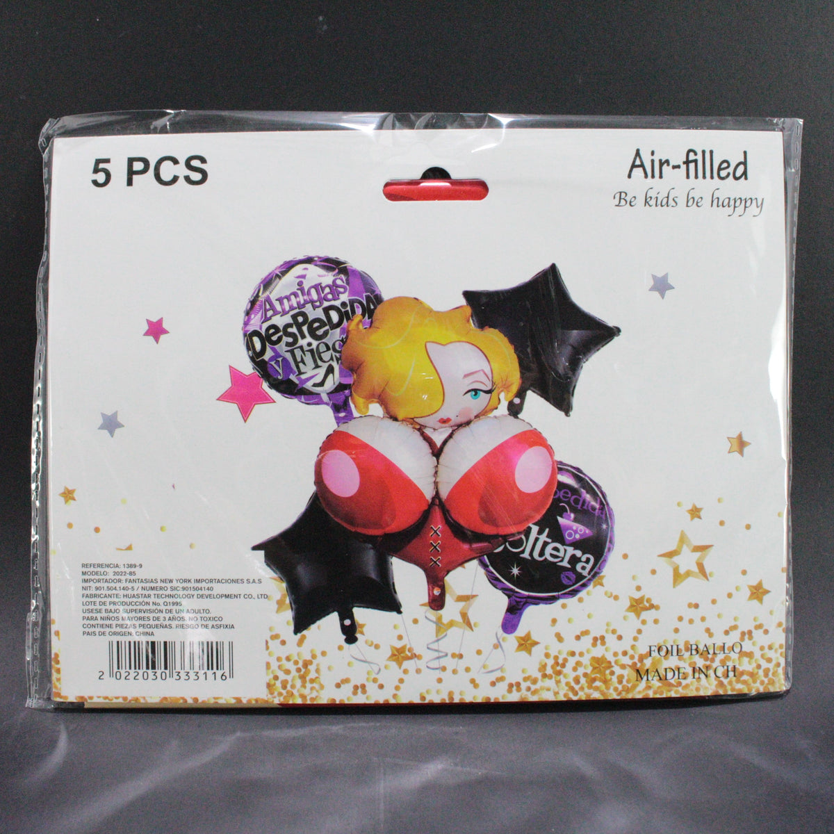 Set globo metalizado para despedida de