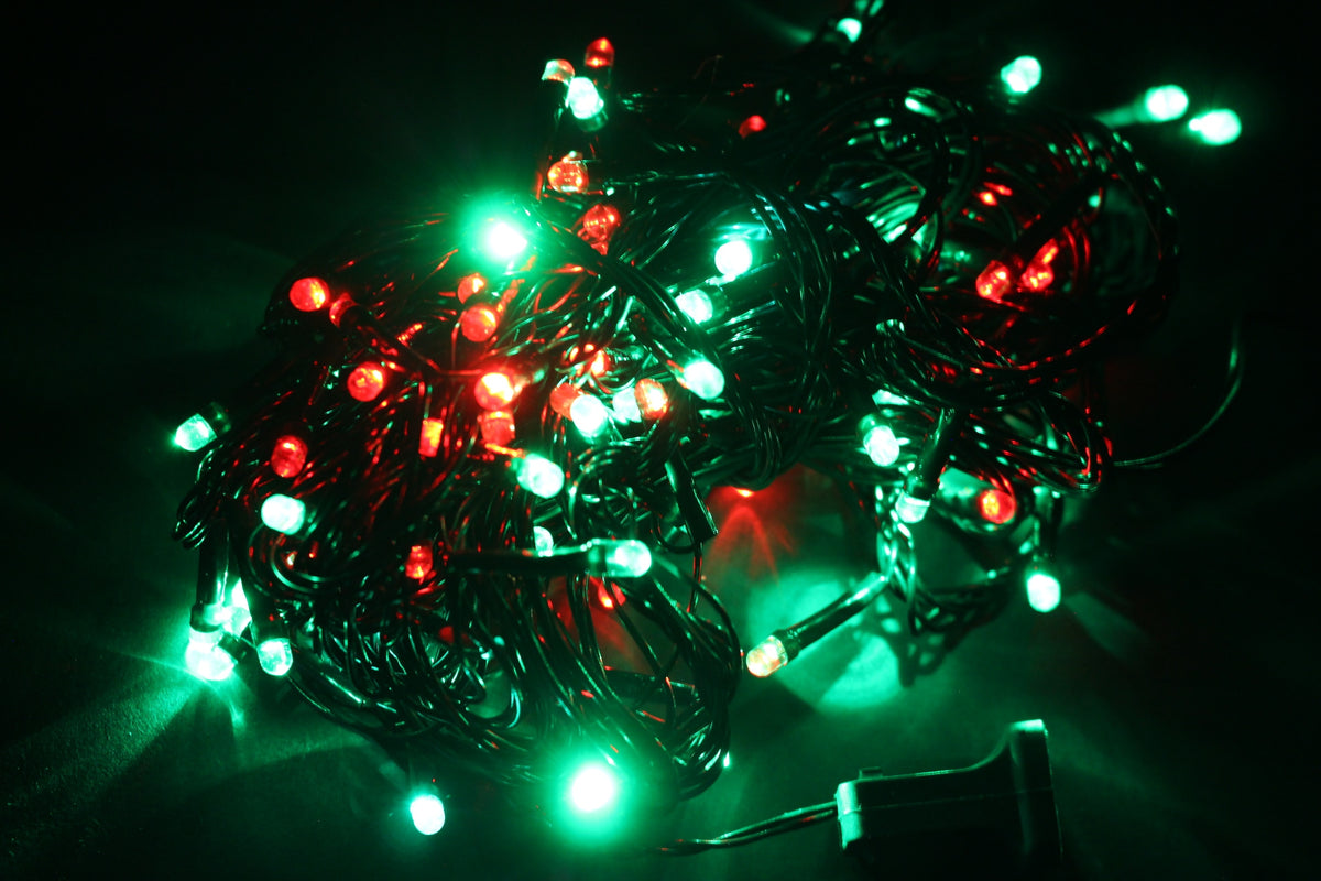 Extensión de luces x 100 Bombillos Rojo