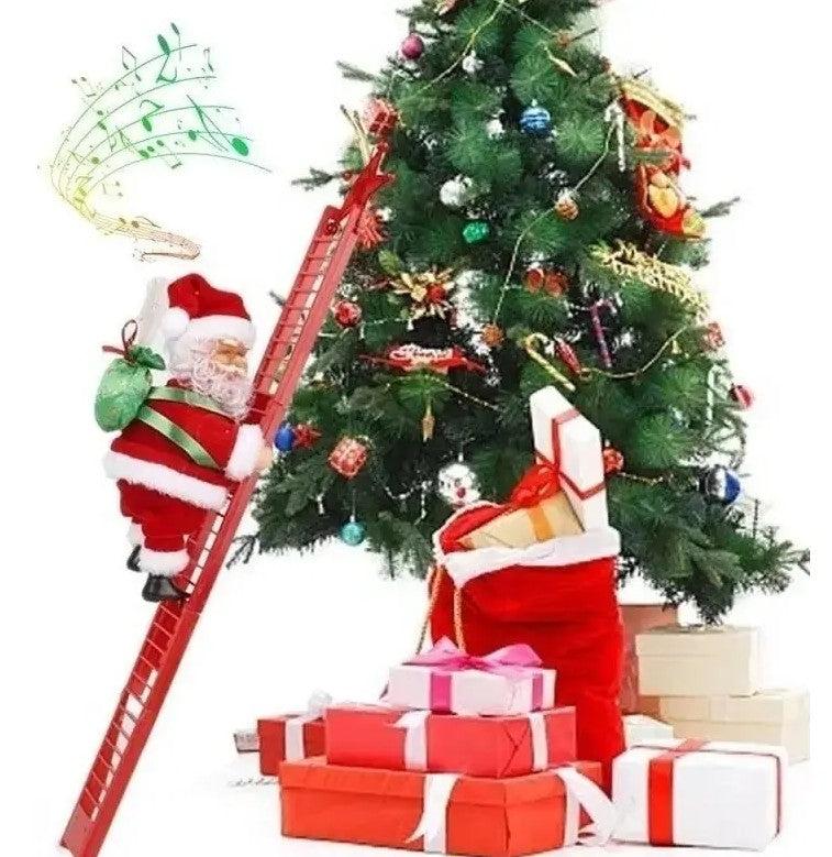 papa noel escalera