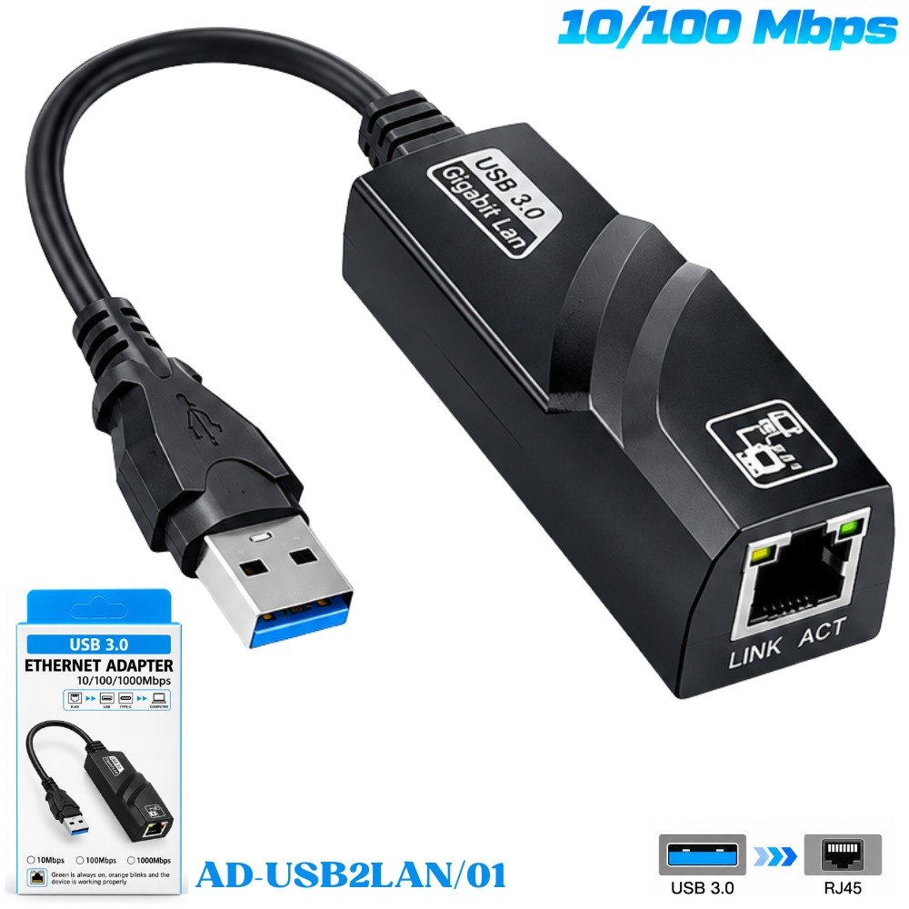 Adaptador De Red Ethernet Usb 3.0 100mbp