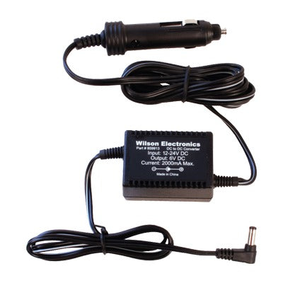 Adaptador de corriente DC / DC para vehículos. 6 Vcd / 2A Compatible con los amplificadores de señal celular Drive 4G-X,