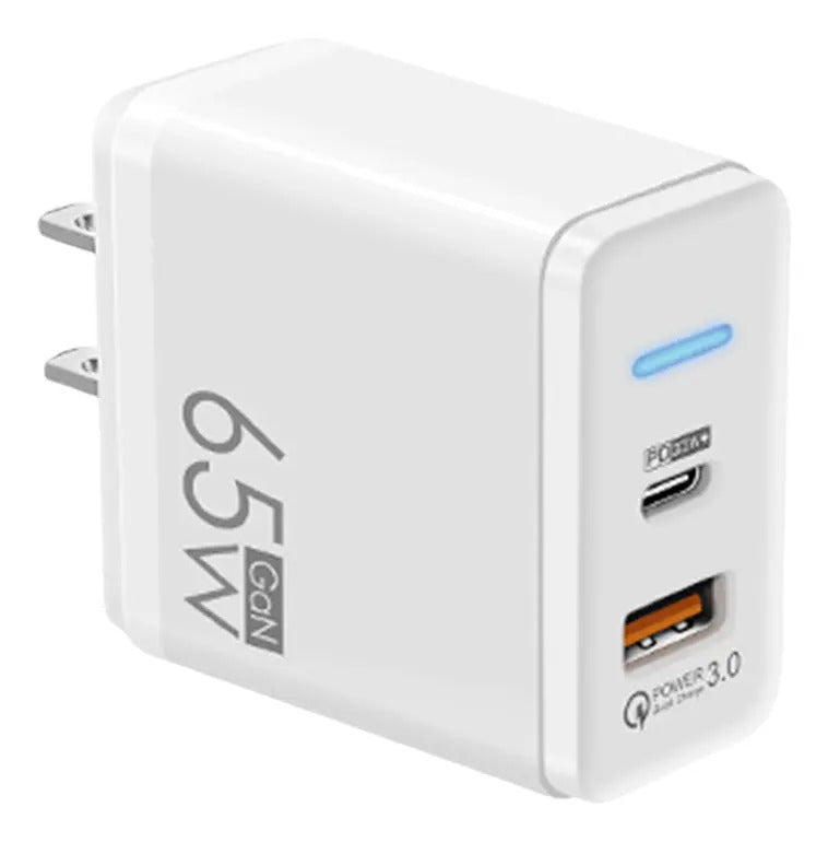 Cargador 65w cable extensible tipo c