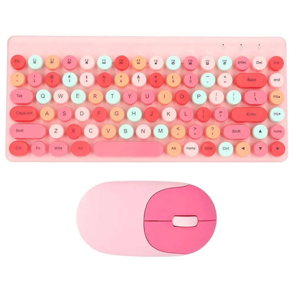 Combo teclado mouse inalambrico kawai