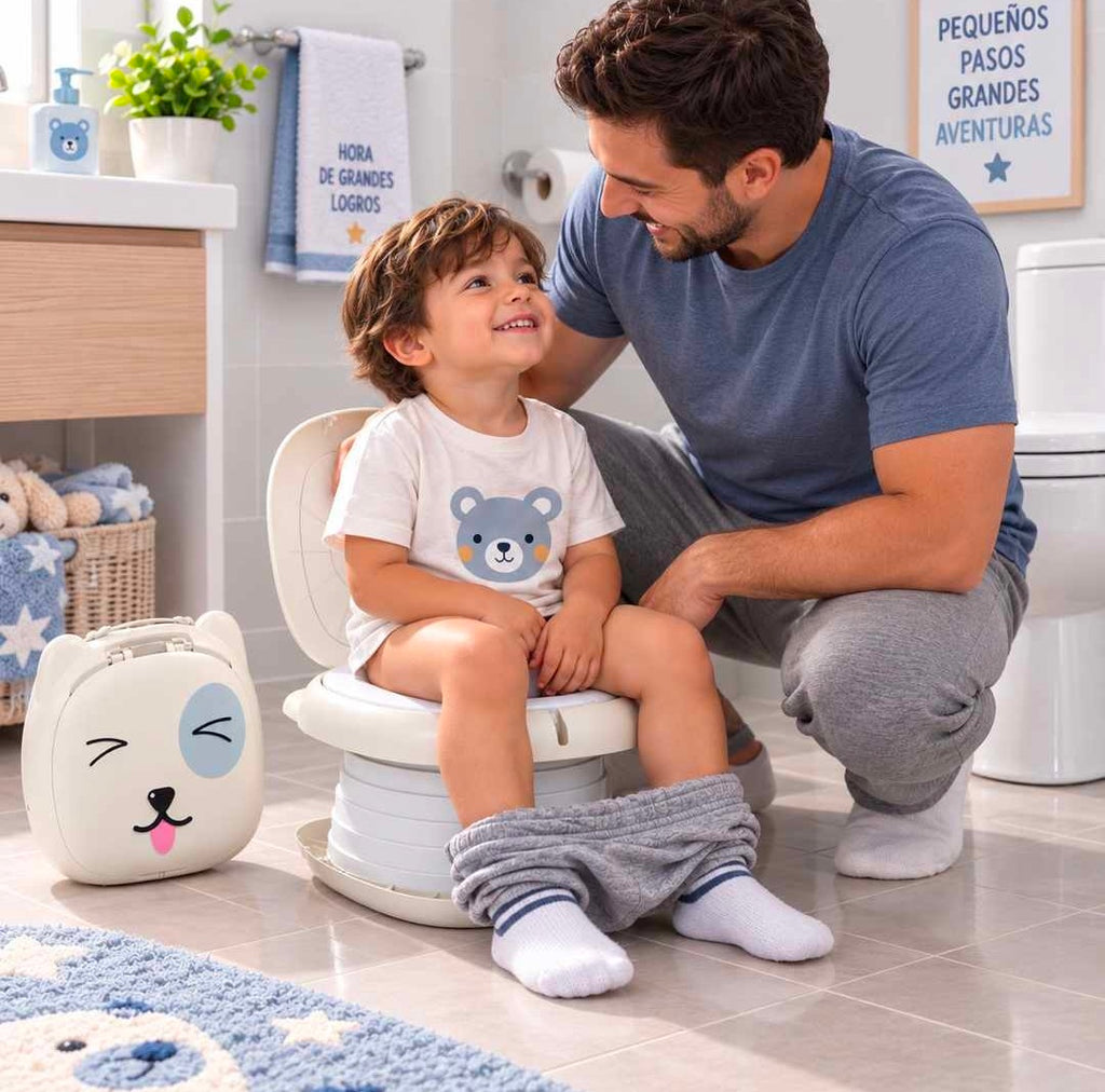 Bacinilla plegable portátil niños osito