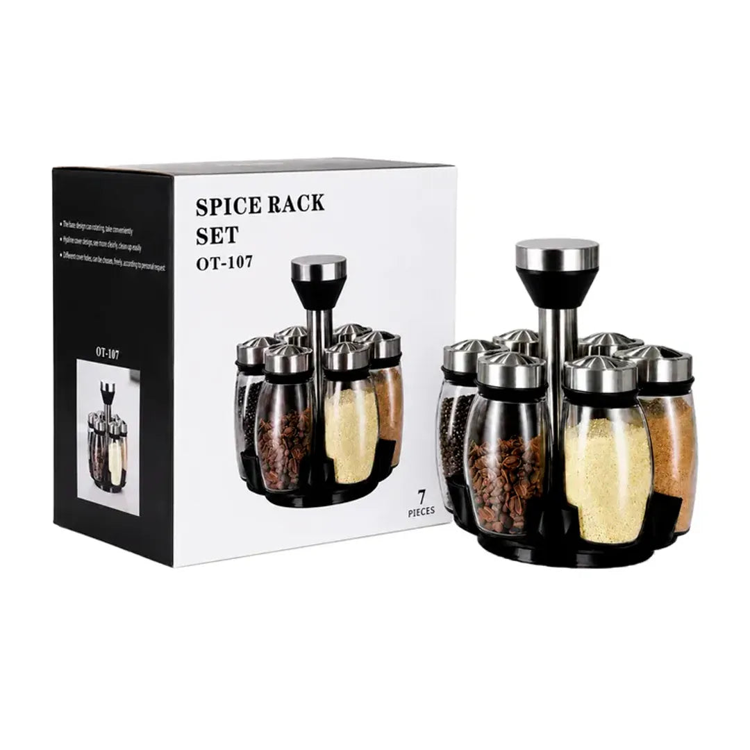 Set condimenteros x6 piezas de vidrio g