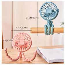 ventilador pulpo con luz recargable