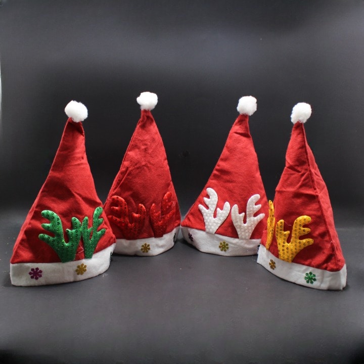 Gorro navideño con cuernos